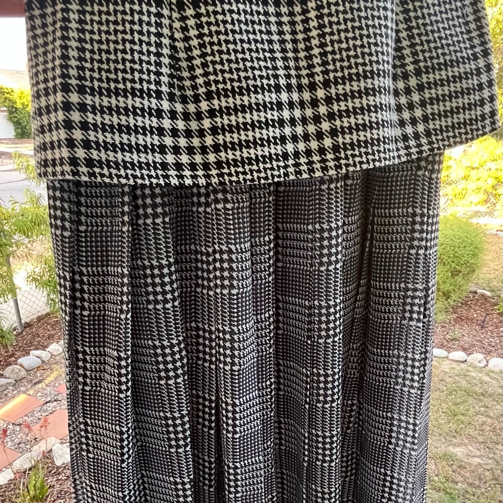 Self-Portrait Houndstooth Tailored Midi Dress - Picture 8 of 9